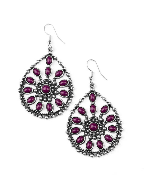 Free To Roam ~ Purple Earrings