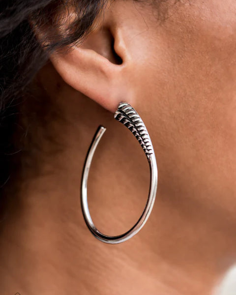 Fully Loaded ~ Silver Earrings