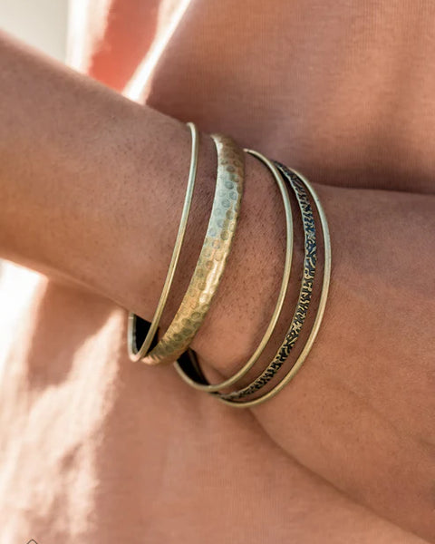 Get Into Gear ~ Brass Bracelet