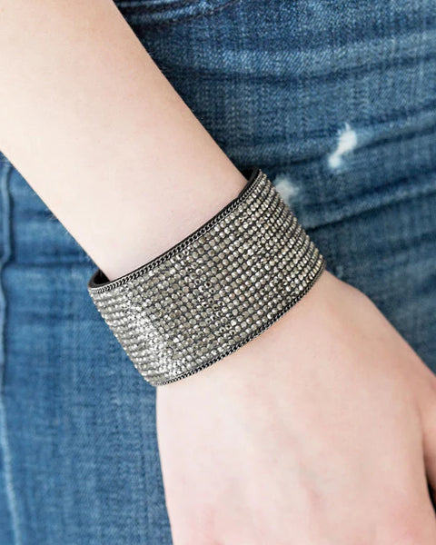 Glitter Gossip ~ Black Urban Bracelet