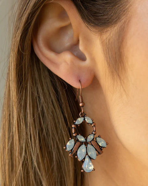 Glowing Allure ~ Copper Earrings