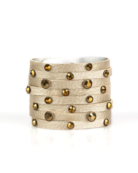 Go-Getter-Glamorous ~ Brass Bracelet