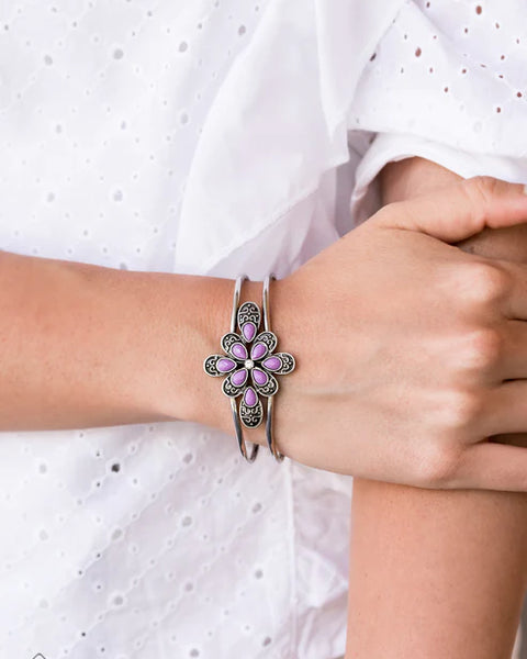 Go With The FLORALS ~ Purple Bracelet