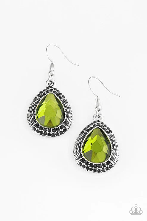 Grandmaster Shimmer ~ Green Earrings