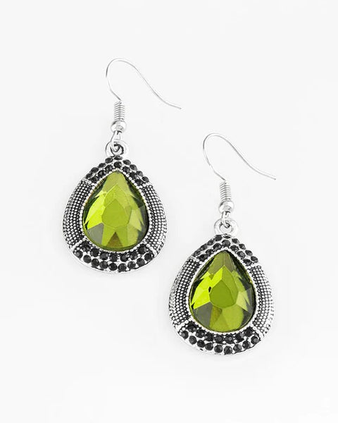 Grandmaster Shimmer ~ Green Earrings