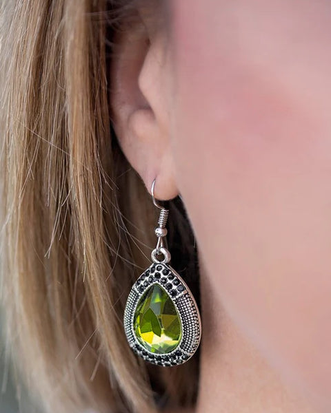 Grandmaster Shimmer ~ Green Earrings