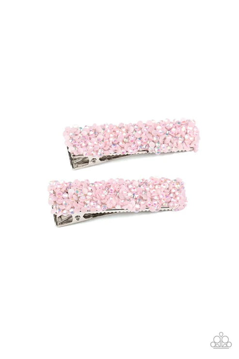 HAIR Comes Trouble ~ Pink Hair Clips