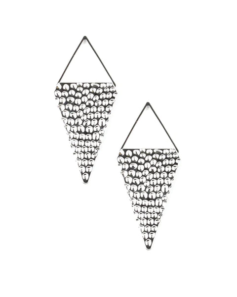 Have A Bite ~ Silver Earrings