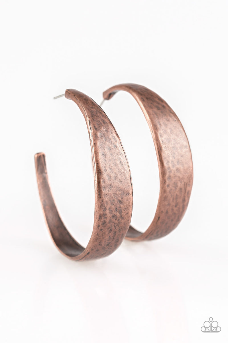 Hoop and Hollar ~ Copper Earrings