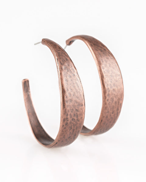 Hoop and Hollar ~ Copper Earrings