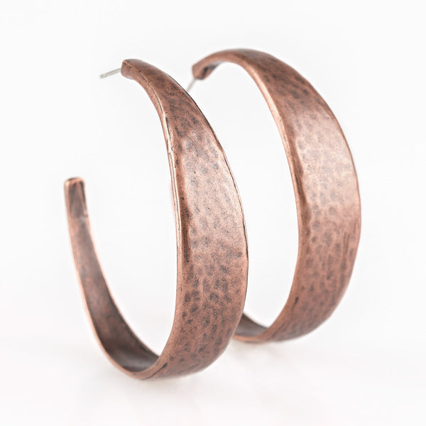 Hoop and Hollar ~ Copper Earrings