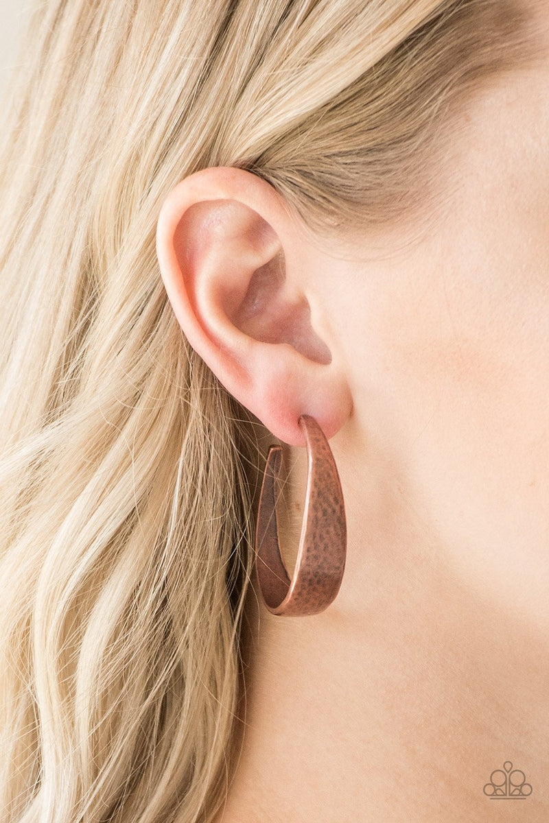 Hoop and Hollar ~ Copper Earrings