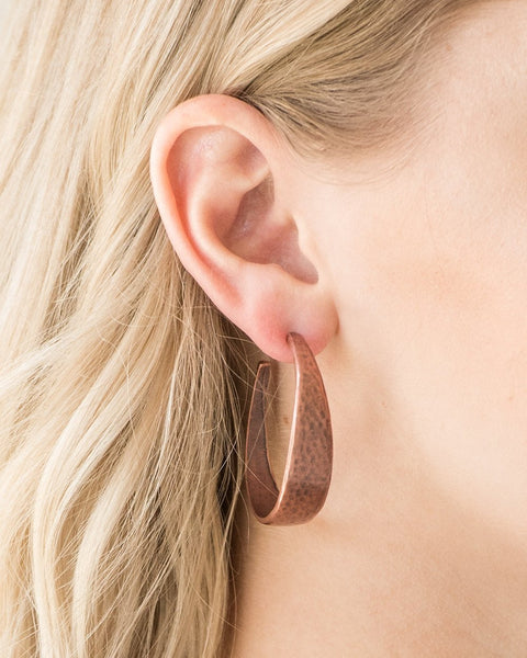 Hoop and Hollar ~ Copper Earrings