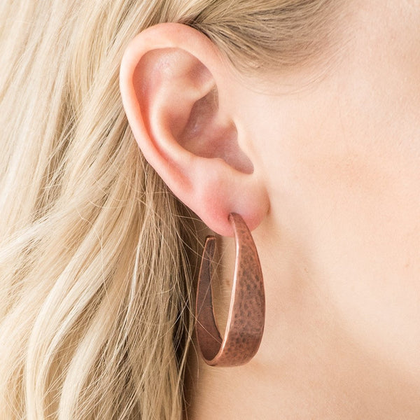 Hoop and Hollar ~ Copper Earrings