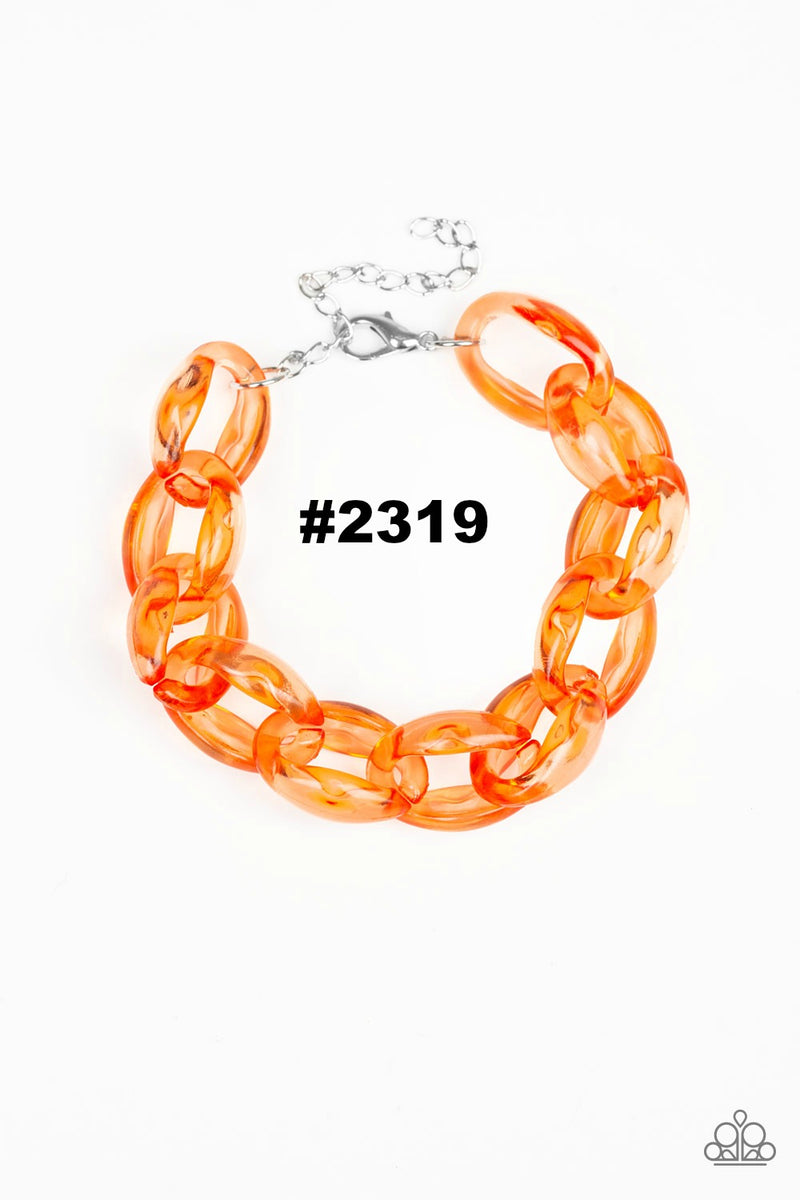 Ice Ice Baby ~ Orange Bracelet