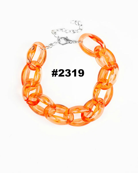 Ice Ice Baby ~ Orange Bracelet