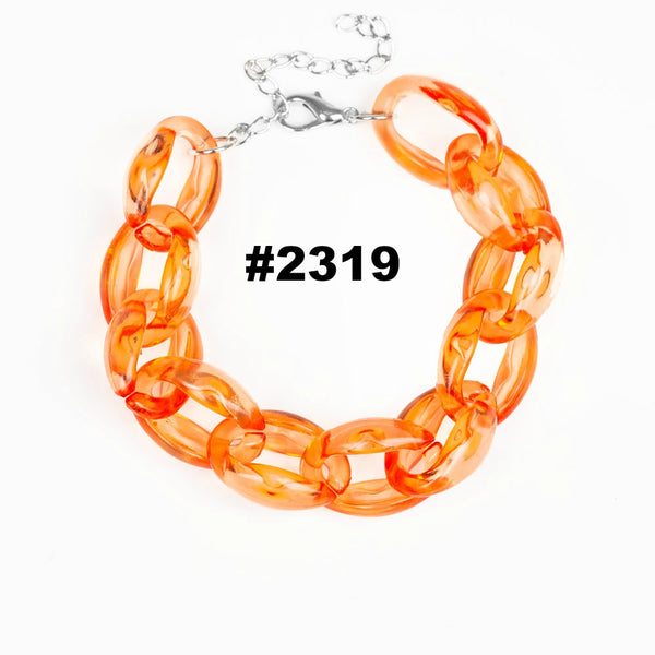 Ice Ice Baby ~ Orange Bracelet