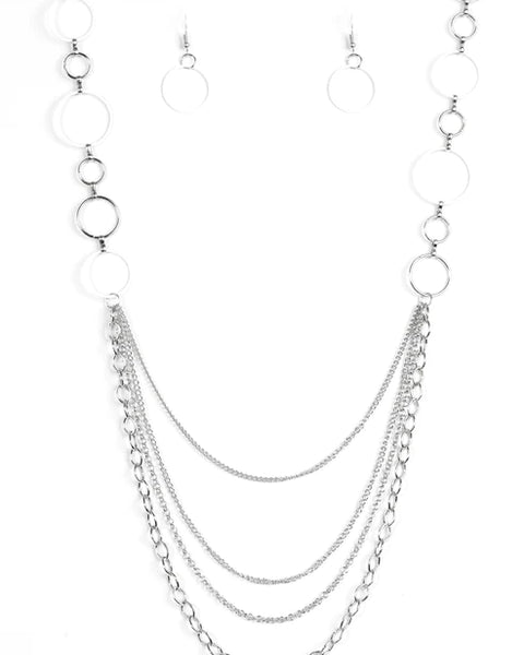 Industrial Circus ~ White Necklace