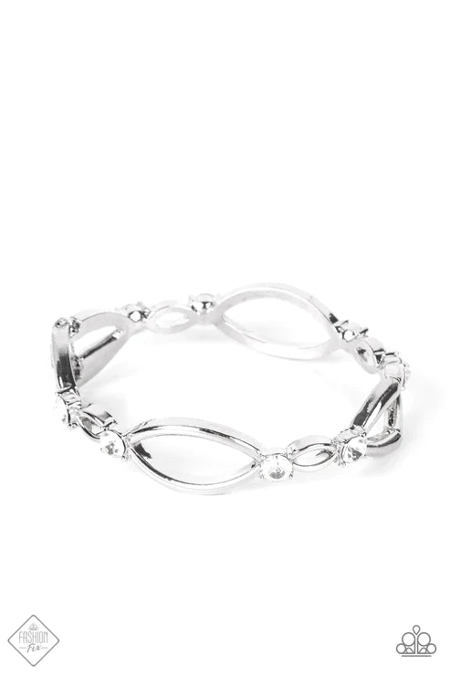 Interwoven Illusion ~ Silver Bracelet