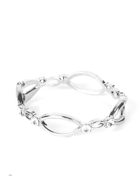 Interwoven Illusion ~ Silver Bracelet