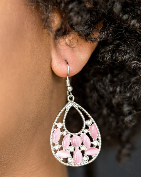 Just DEWing My Thing ~ Pink Earrings