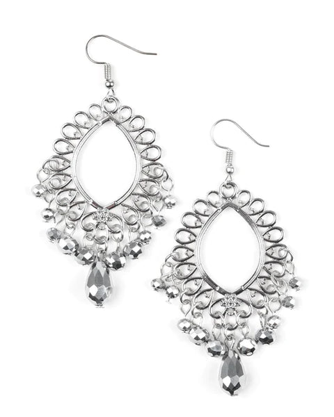 Just Say Noir ~ Silver Earrings