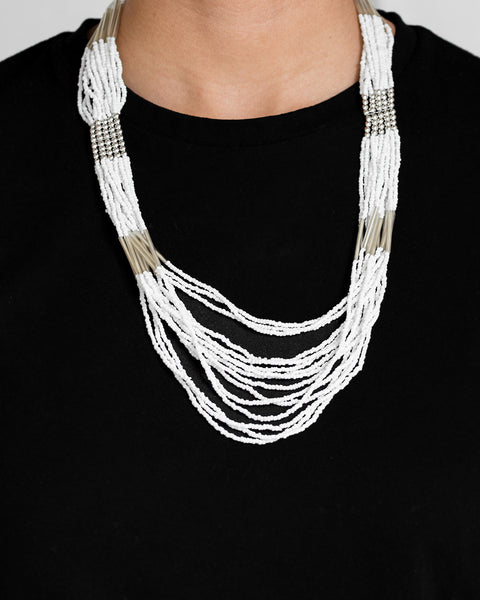 Let It Bead ~ White Necklace