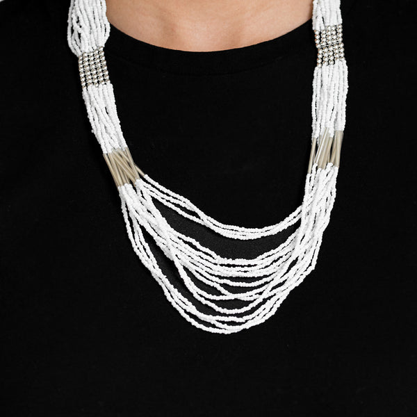 Let It Bead ~ White Necklace