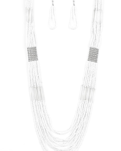 Let It Bead ~ White Necklace