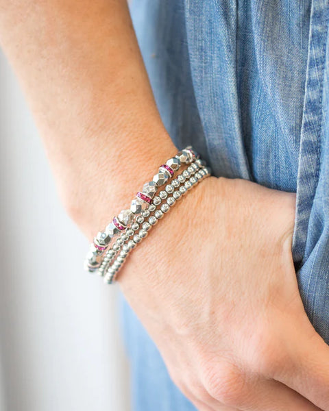 Let There BEAM Light ~ Pink Bracelet