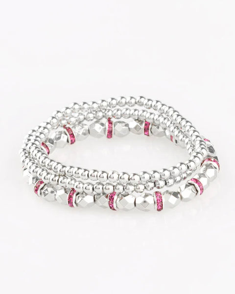 Let There BEAM Light ~ Pink Bracelet