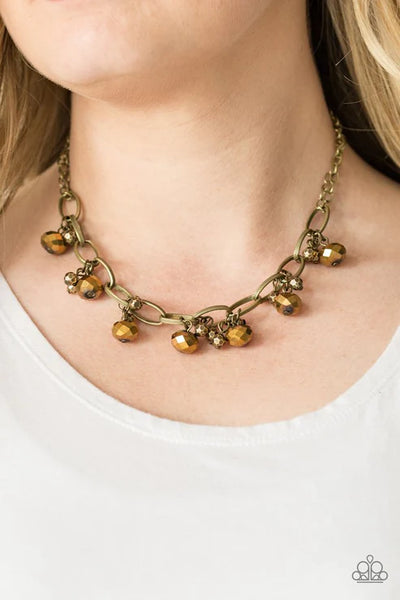 Lets Get This FASHION Show On The Road ~ Brass Necklace