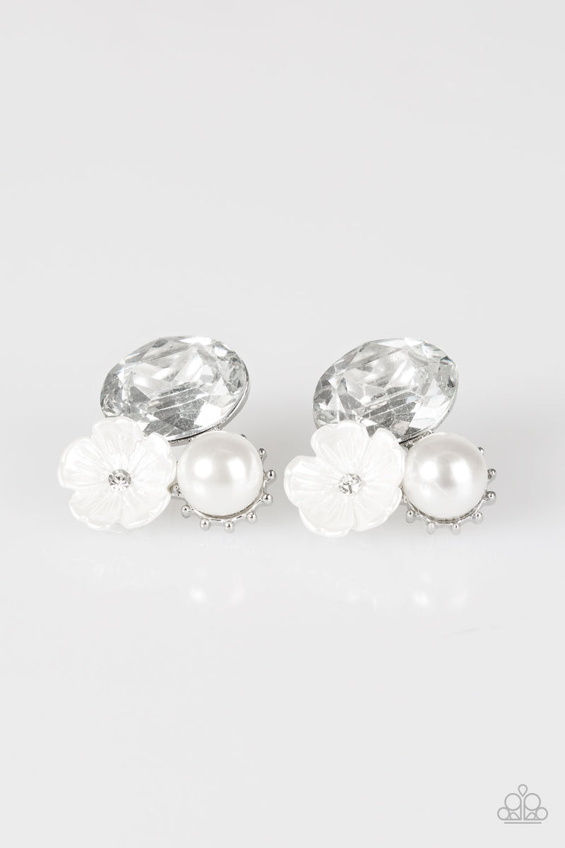 Lily Lagoon ~ White Earrings