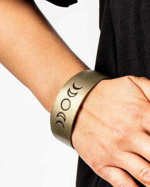 Lunar Effect ~ Brass Bracelet