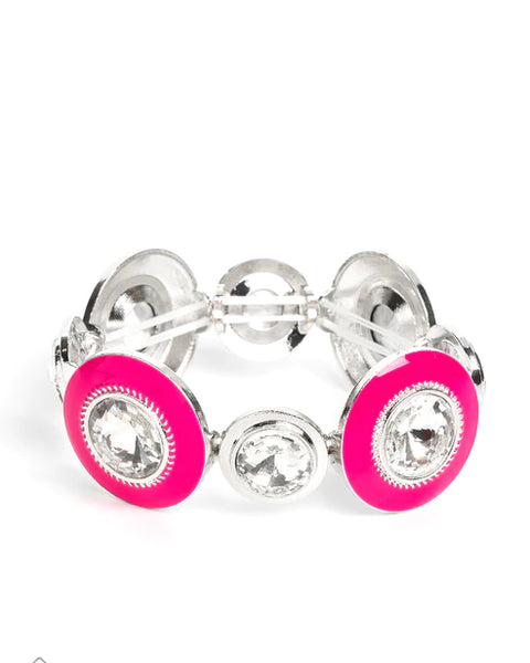 Lustrous Lass ~ Pink Bracelet