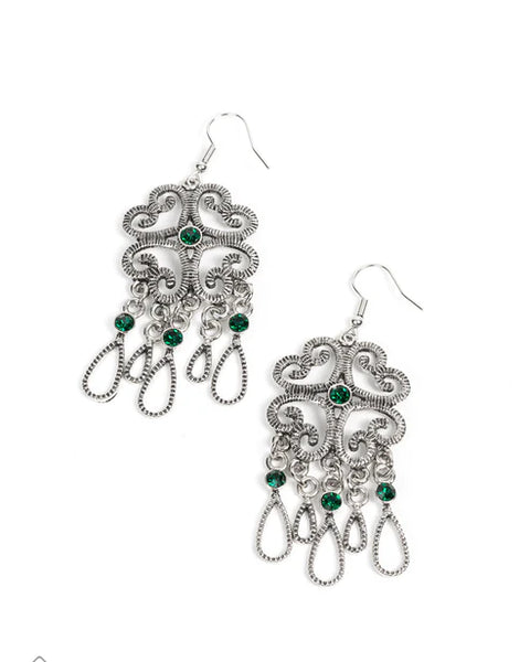 Majestic Makeover ~ Green Earrings