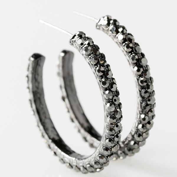 Make It A TRIPLE ~ Black Earrings