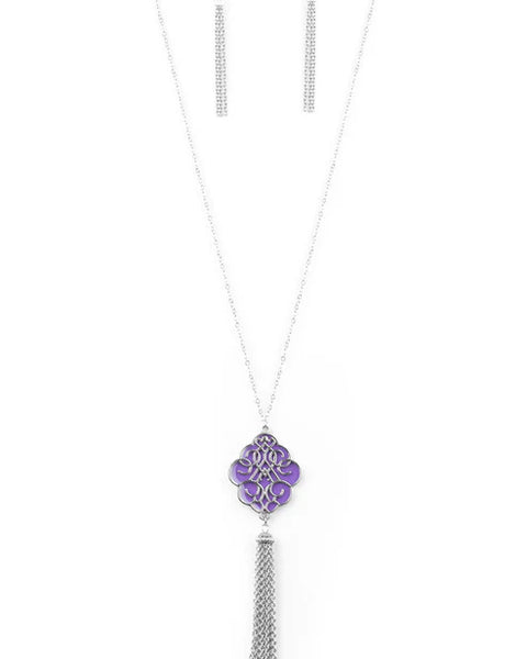 Malibu Mandala ~ Purple Necklace