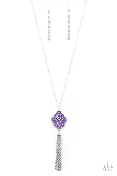 Malibu Mandala ~ Purple Necklace