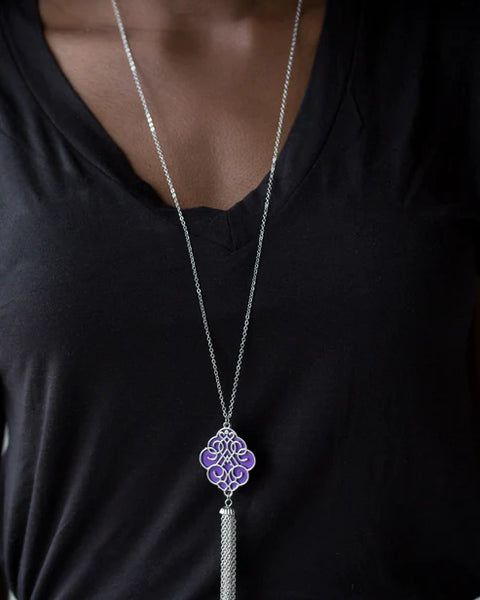 Malibu Mandala ~ Purple Necklace