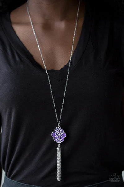 Malibu Mandala ~ Purple Necklace