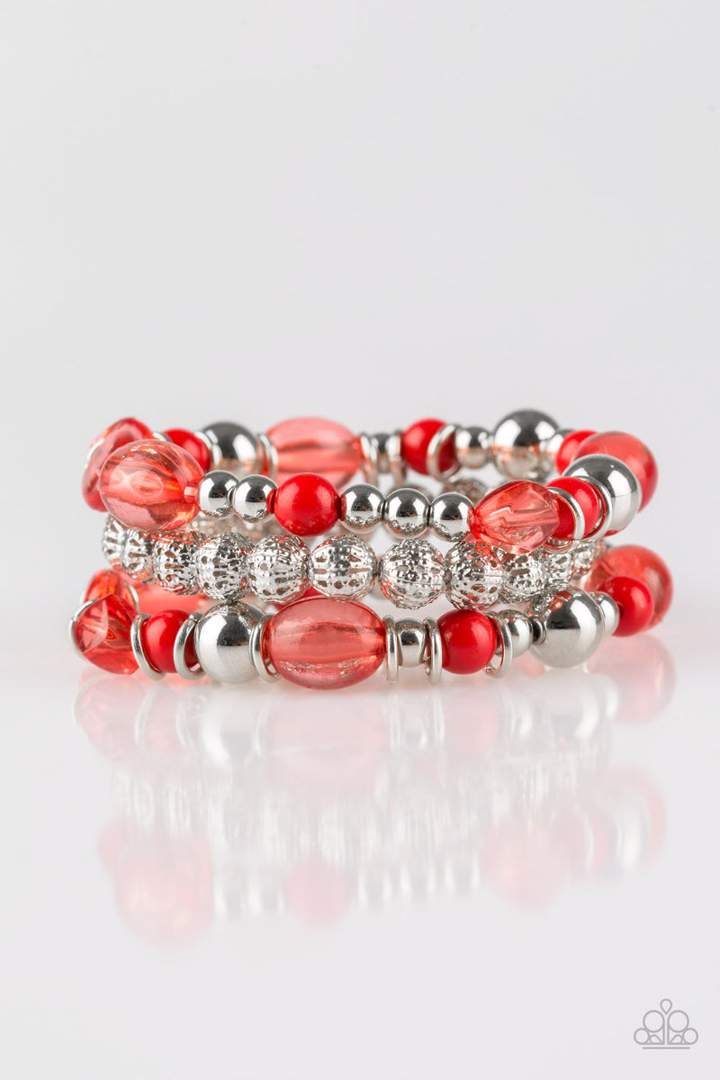 Malibu Marina ~ Red Bracelet