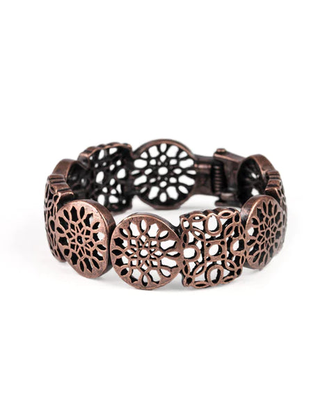 Mandala Mixer ~ Copper Bracelet