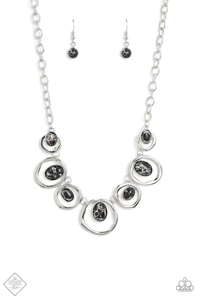 Marble Medley ~ Black Necklace