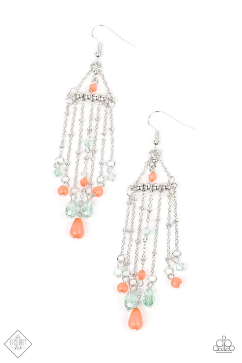 Marina Breeze ~ Orange Earrings