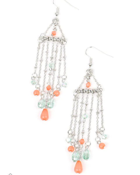 Marina Breeze ~ Orange Earrings