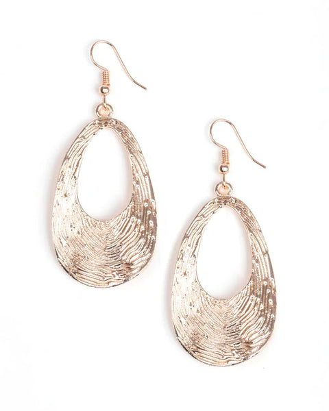 Mean Sheen ~ Rose Gold Earrings