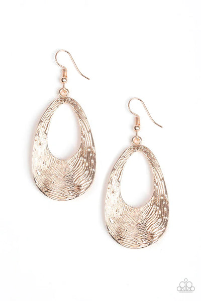 Mean Sheen ~ Rose Gold Earrings