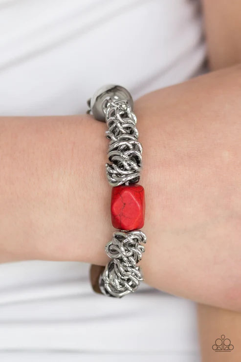 Mesmerizingly Magmatic ~ Red Bracelet