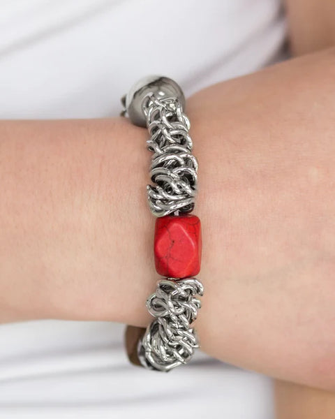 Mesmerizingly Magmatic ~ Red Bracelet